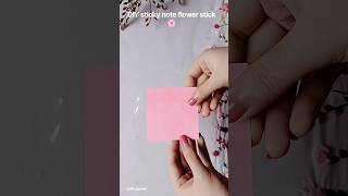 DIY sticky note flower stick🌸#CraftCanvas#PaperFlowerStick #DIYRoomDecor#PaperCraft #Handmade#craft