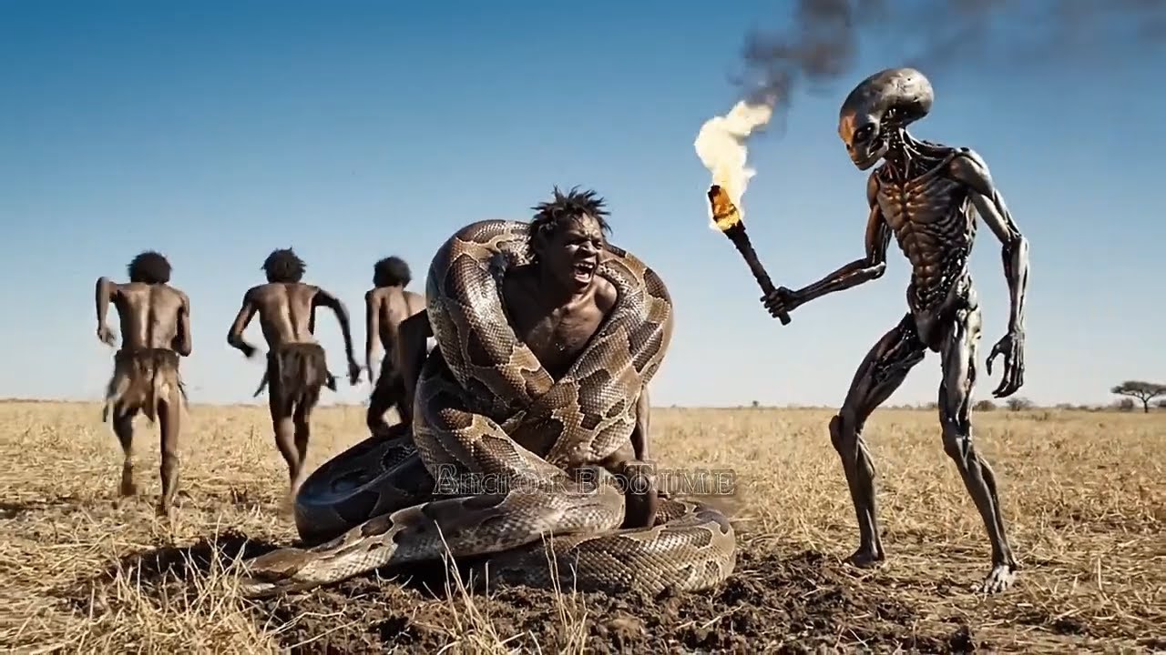 Life million years ago | Ancient Aliens Save Homo Habilis from Monster Python