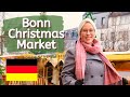 GERMAN CHRISTMAS MARKET FOOD TOUR // Bonn, Germany Christmas Market (Alternative to Cologne)