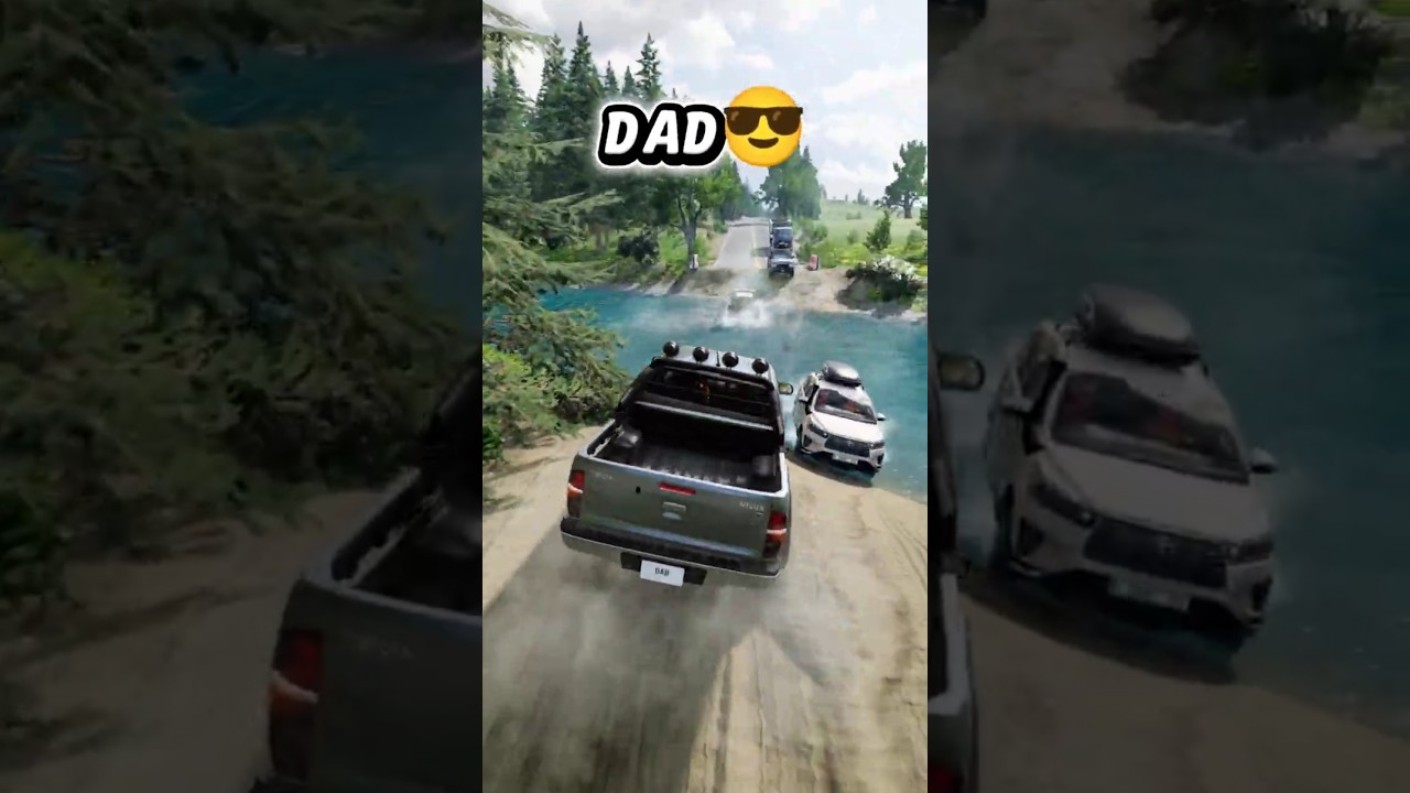 Family River Crossing Style 🚗🌊 #beamngdrive
