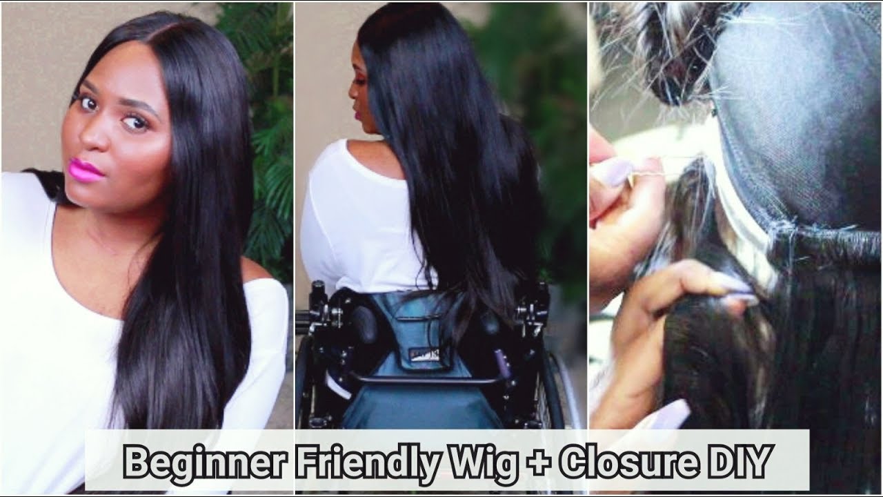 EASY WIG MAKING + BEST CLOSURE TUTORIAL: #DIYMonday | TheDIYLady - YouTube