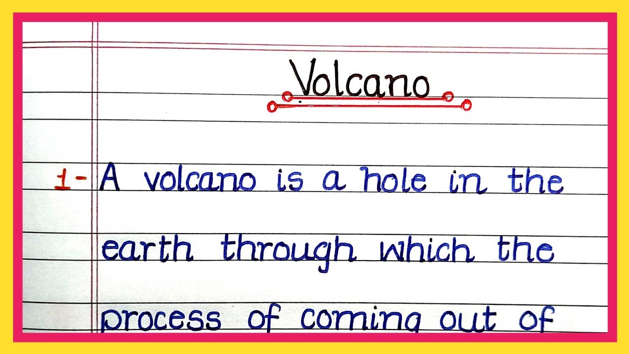 essay on volcano in punjabi