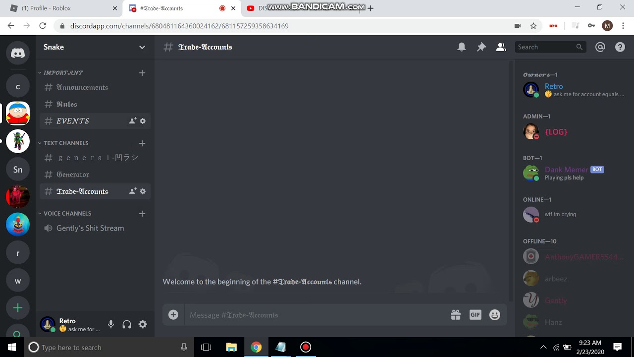 Free Roblox Account Discord Youtube - free roblox account generator discord