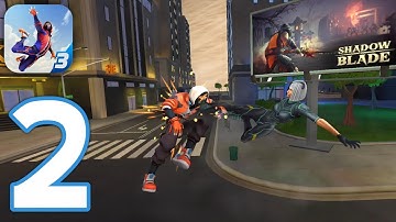 Spider Fighter 3 - Gameplay Walkthrough Part 2 SpiderMan & Black Cat (iOS, Android)