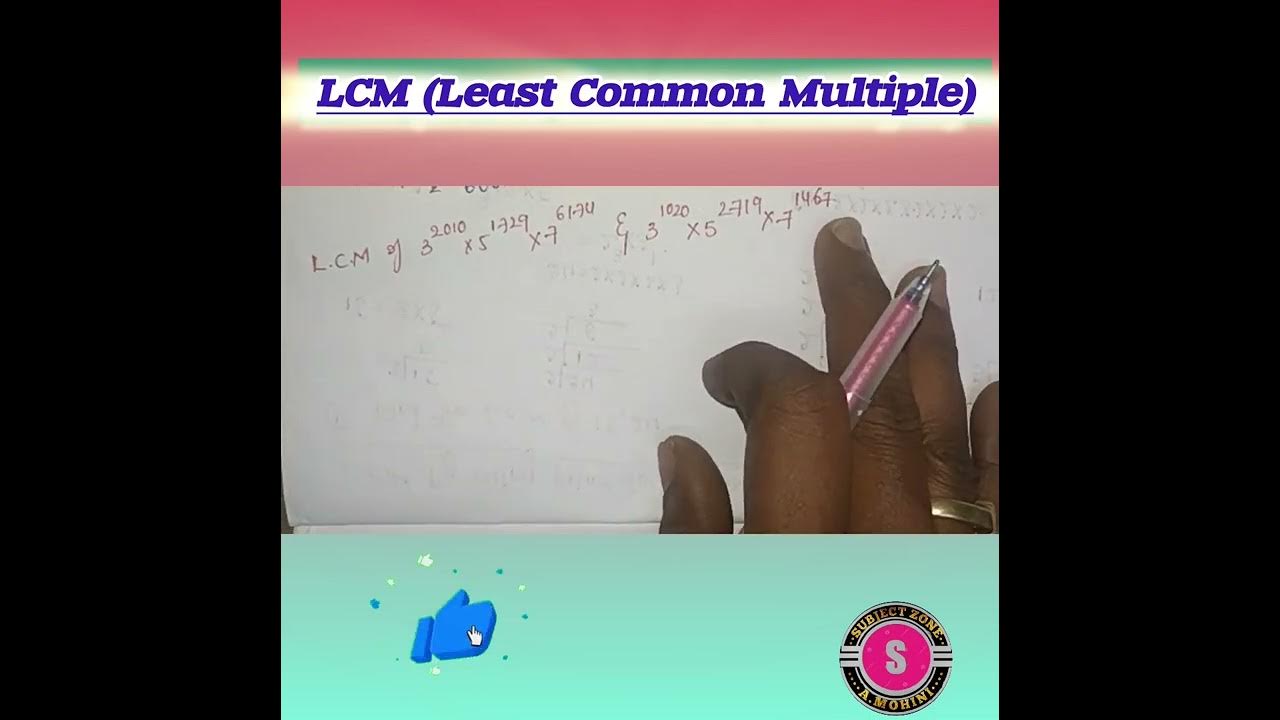 LCM (least Common Multiple) by using prime factorization with examples ... image.