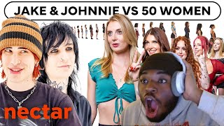 Jake & Johnnie Swipe On 50 Women | Afolarinh Reacts to Nectar