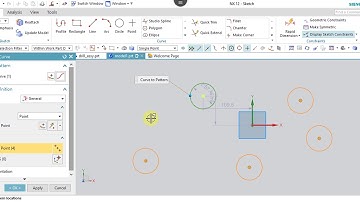 NX 12.0 Tutorial Tamil 17 : General Pattern | Pattern Curve | Sketch | NX | Unigraphics