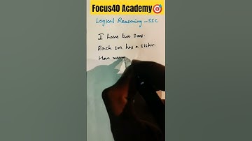 Logical Reasoning || SSC Reasoning || Competitive Exams || Riddle || Puzzle || SSC || CGL || CHSL