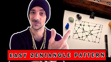 Easy Zentangle Patterns | For Beginners | Glass Pen Review |