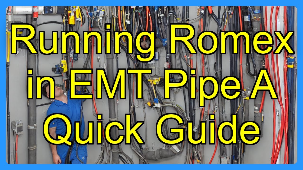 Runing Romex Running Romex in EMT Pipe A Quick Guide - YouTube