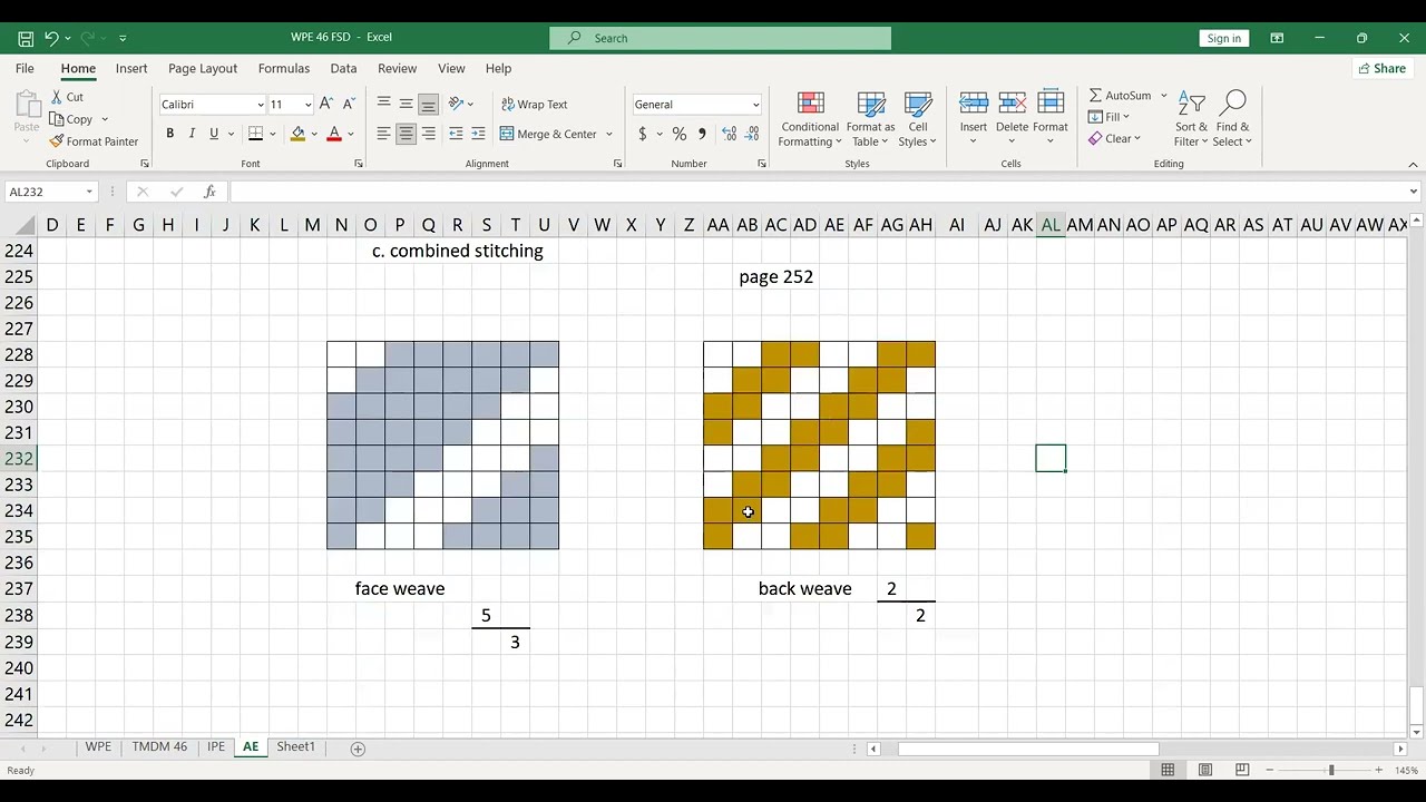 Wadded Double Cloth || Warp wadded double cloth