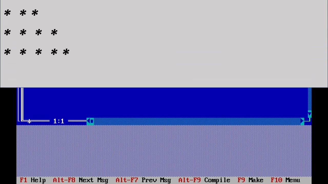 C program to print star pattern - YouTube
