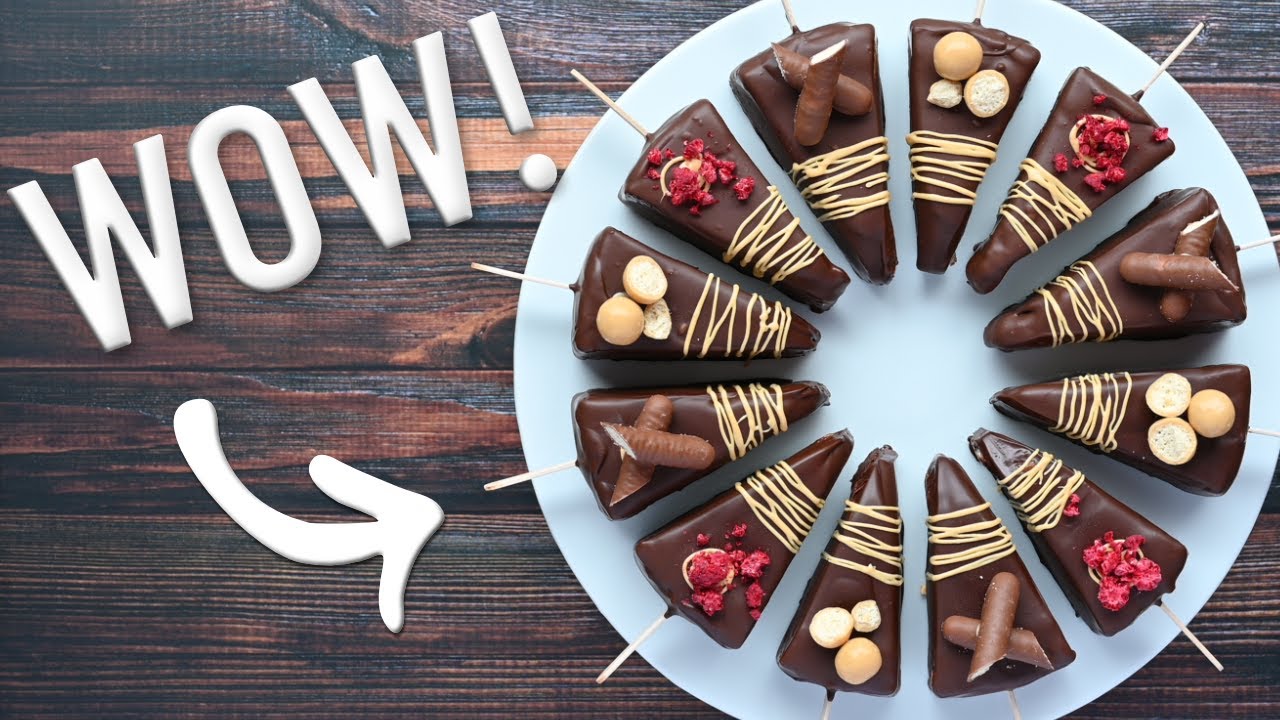 Посмотрите на этот потрясающий десерт на палочке из чизкейка