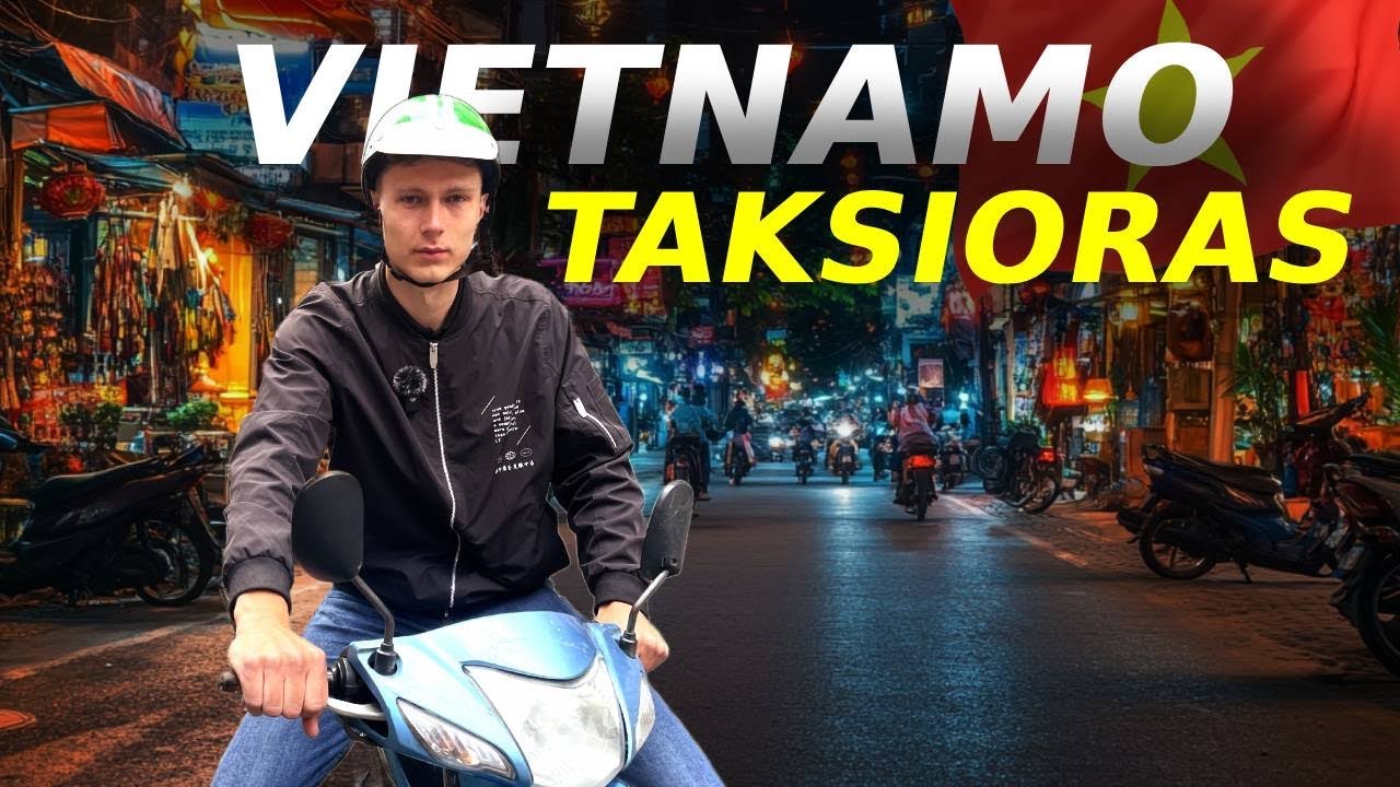 TURISTŲ GROBIKAS - NELEGALUS TAKSISTAS HOI AN MIESTE, VIETNAME