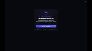 Personal Gemini Journal — Secure AI Journaling App Built with Gemini, Firebase & Cloud Run