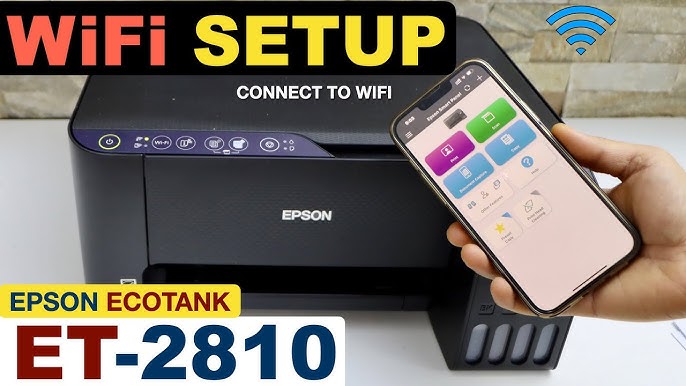 Epson EcoTank ET-2815 WiFi Setup, Connect To Wireless Network. - YouTube