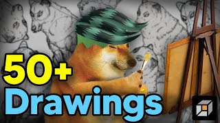 Drawing 50+ Animals Before & After (Drawabox)