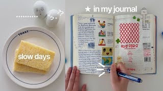 slow days in my journal ꩜｡ ┃a journaling vlog