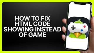 How To Fix HTML Code Showing Instead Of Game In GamePigeon! Tutorial