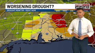 Warm and dry stretch continues as drought concerns grow on the Gulf Coast