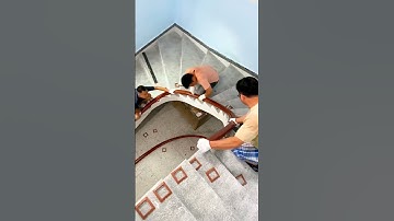 Stair railing installation | Stair handrail installation#shorts