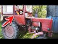 Катаюсь на тракторе Заброшенный старый красный трактор в деле | AOneCool