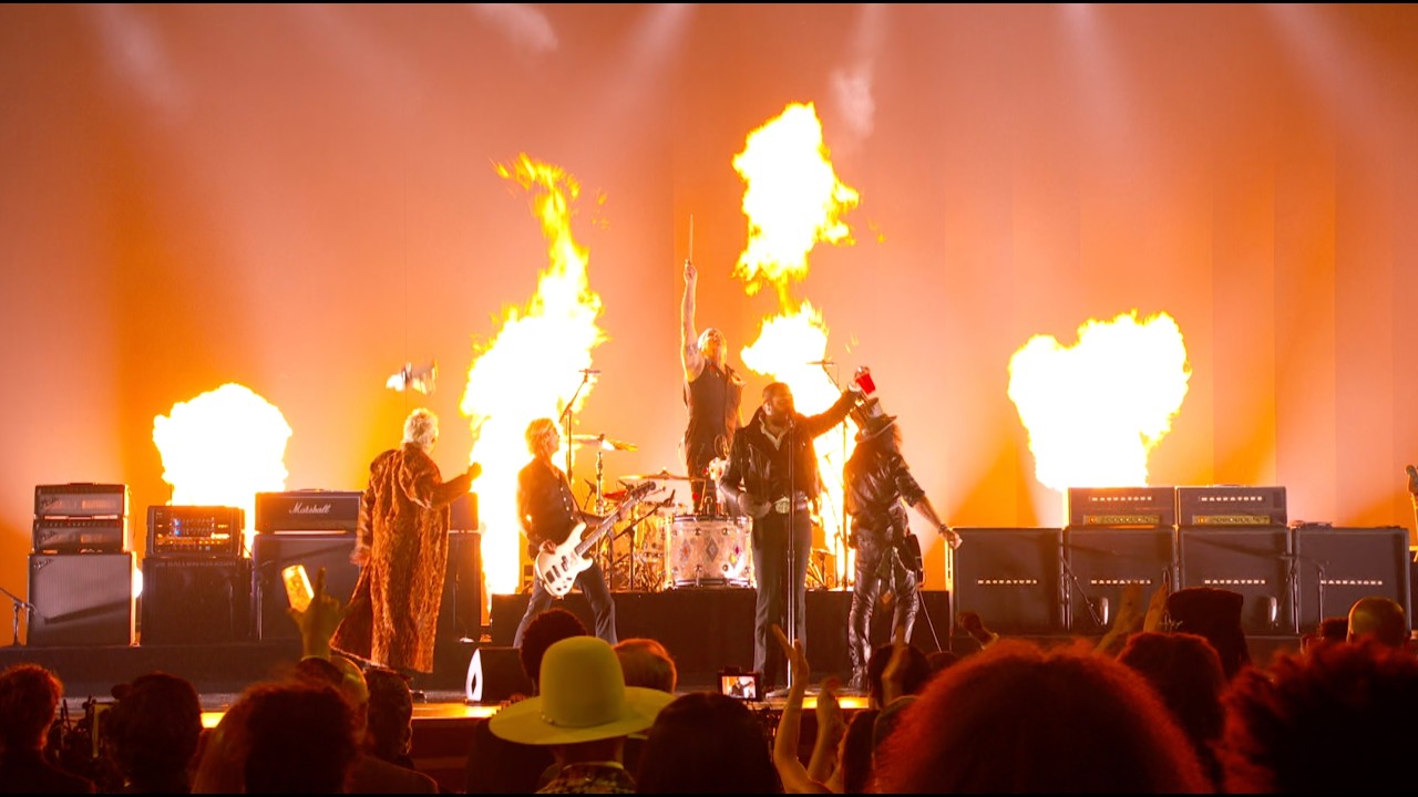 GRAMMYS Ozzy Osbourne Tribute War Pigs by Post Malone, Slash, Andrew Watt, Chad Smith, Duff McKagan