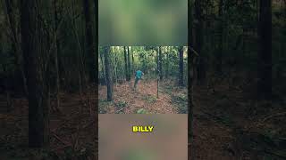 Monstrous Mask Finds Horrifying Figures in Forest! CALLING BILLY! #shorts
