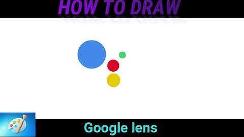 How To Draw GOOGLE LENS - MS Paint