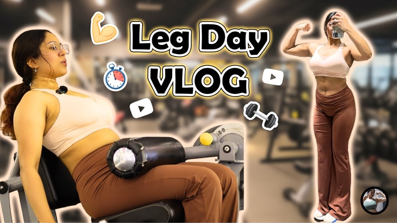 Leg Day VLOG | Build Strong Glutes & Hamstrings - YouTube
