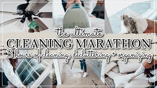 THE ULTIMATE CLEAN, DECLUTTER & ORGANIZE MARATHON | 3 hours of speed cleaning | MESSY TO MINIMAL