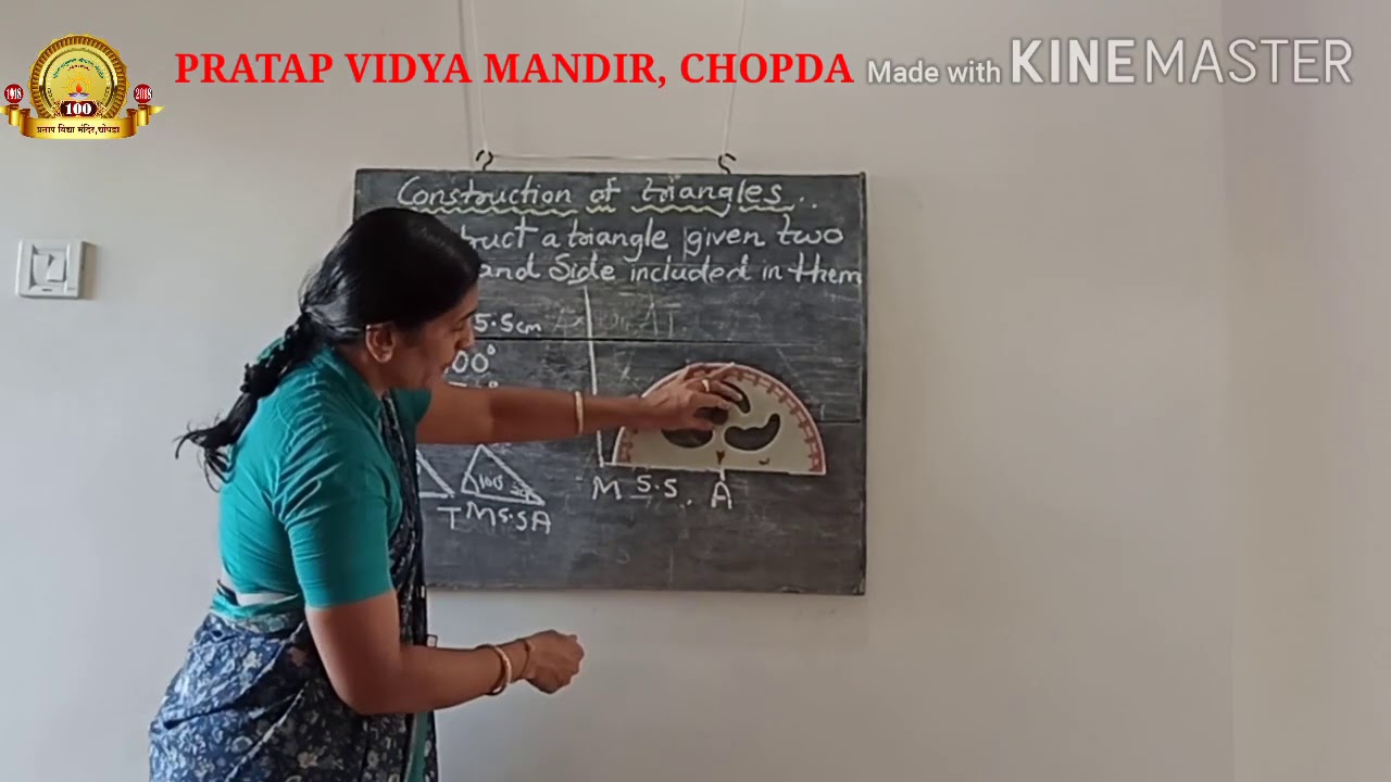 PVM 7TH MATH GEOMETRICAL CONSTRUCTIONS(CONSTRUCTION OF TRIANGLE PART 2 ...