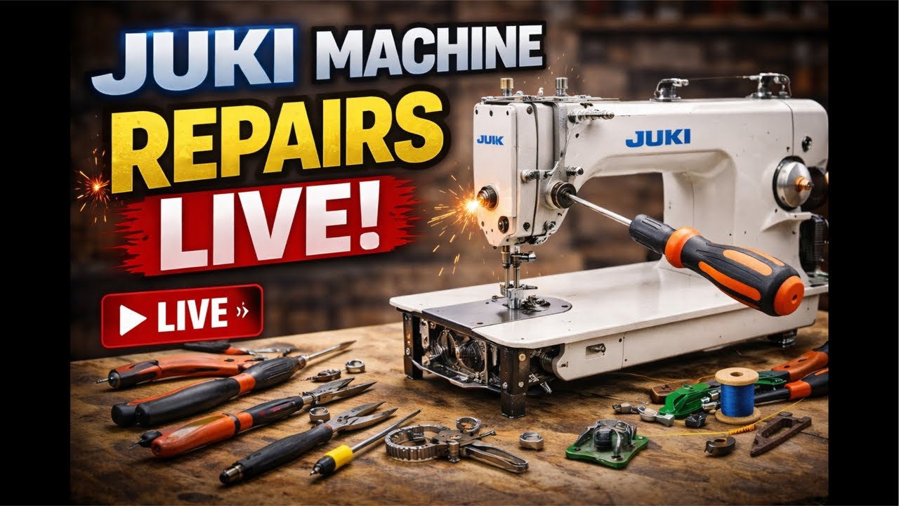 Juki Machine Repairing LIVE🛑 