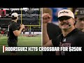 Jacob Rodriguez DARTS THE CROSSBAR for $250K ahead of Big 12 title game 🎯 | College GameDay