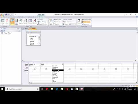 how to calculate grade in ms access