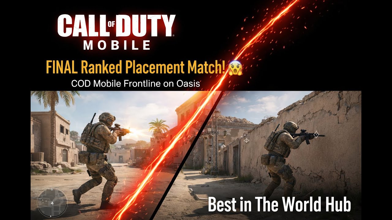 FINAL Ranked Placement Match! 😱🔥 COD Mobile Frontline on Oasis - YouTube