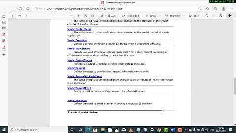 Servlet request interface