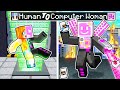From HUMAN to COMPUTER WOMAN in Minecraft!