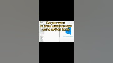 drawing windows logo using python turtle code #microsoft #windows