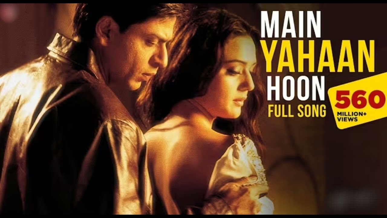 Main Yahaan Hoon (full song) veer- zaara  ।Shah Rukh Khan।preity zinta॥#Madan mohan,#(udit narayam)