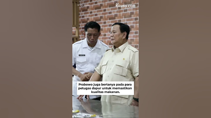 Presiden Prabowo Sidak Dapur Makan Bergizi Gratis (MBG) di Rawamangun, Jakarta Timur