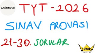 2026 TYT MATEMATİK DENEMESİ SINAV PROVASI 21-30.SORULAR #salihhoca #tyt2026 #prova
