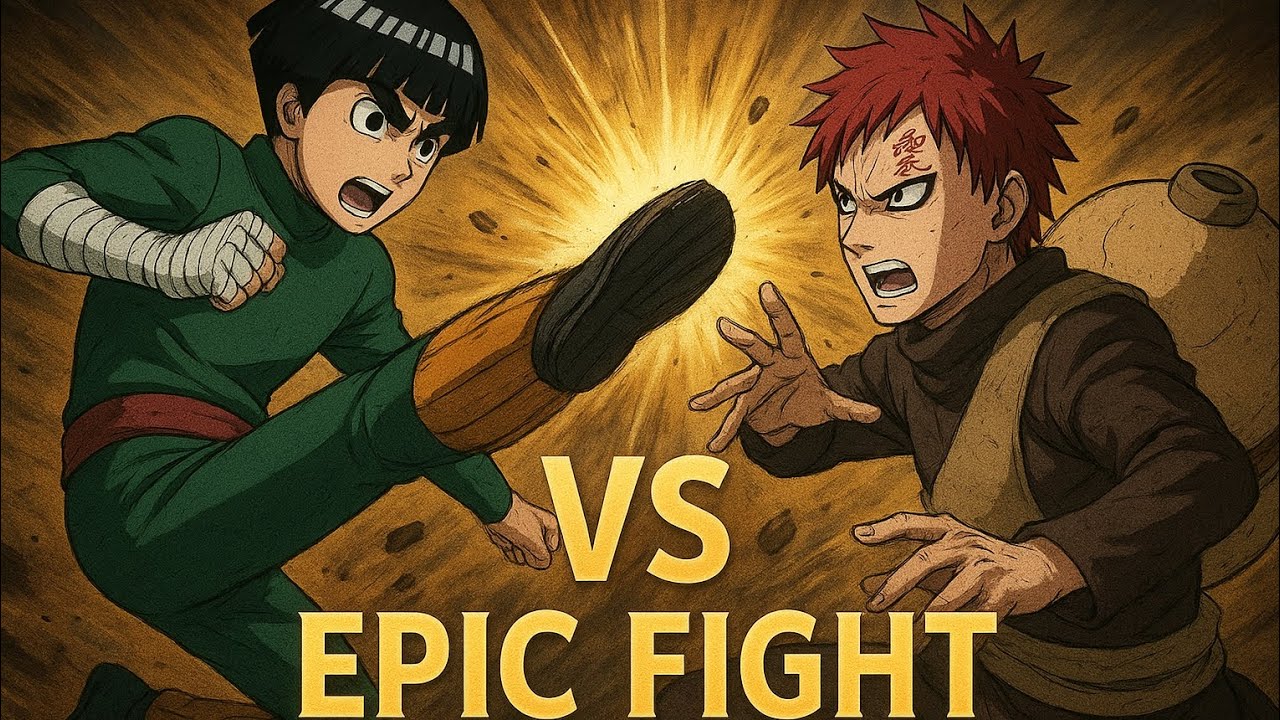 Rock Lee vs Gaara | Epic Fight with Ultimate Jutsu | Full Battle HD ...