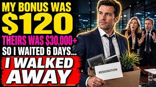 My Bonus Was $120. My Coworkers Got $30,000+—So I Waited 6 Days and Walked Away