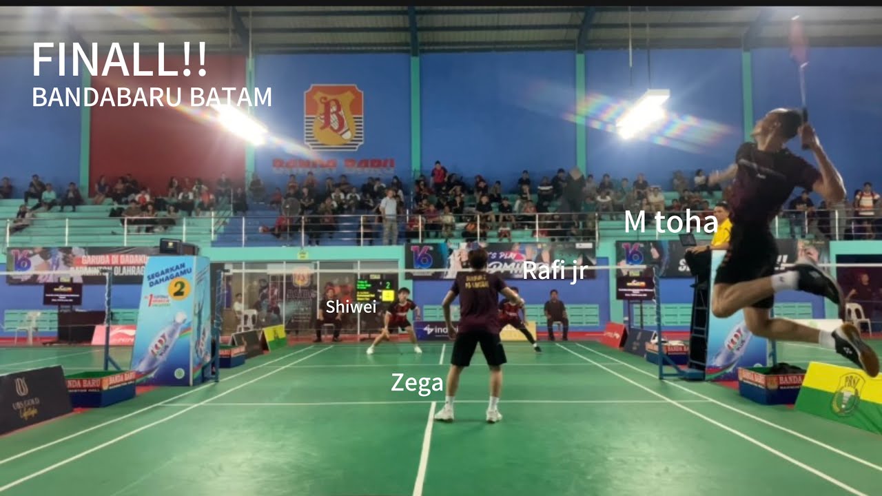 FINAL!!JUARA PON Sumut berpasangan dengan pemain SINGAPURE,RAFI JR ...