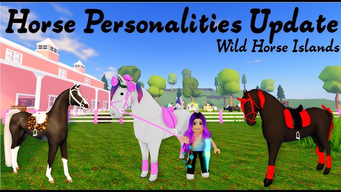 Roblox Wild Horse Islands 🐴 V1 Friesian 🤎 Chestnut Overo!