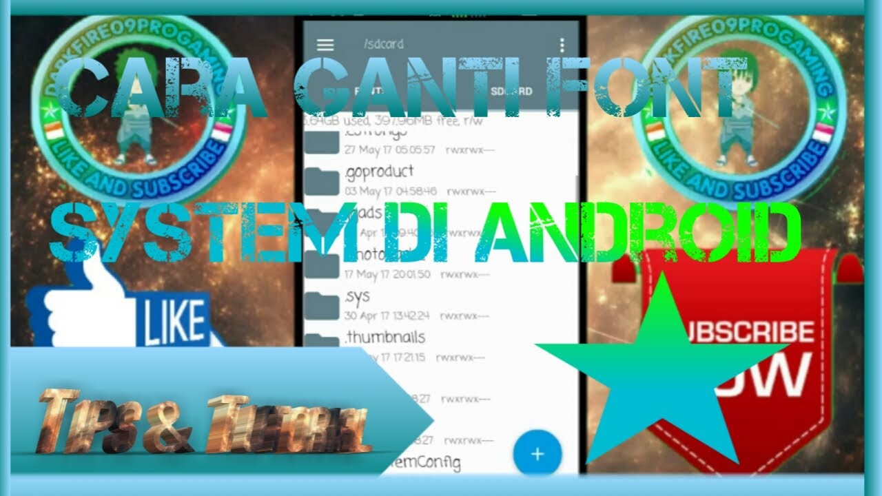 Cara Ganti Font Sistem Di Android Kitkat Tips Tutorial 3 Youtube