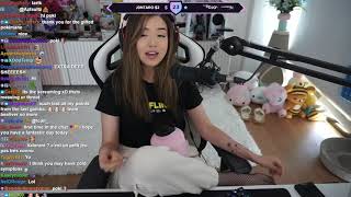 Pokimane's cute feet with stockings