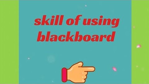 B.Ed micro lesson plan/ skill of using blackboard