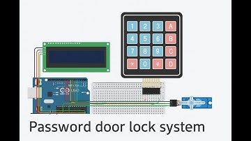 How to make  a door lock system using tinkercad.